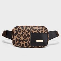 Women's Small All Seasons Pu Leather Printing Vintage Style Square Zipper Fanny Pack sku image 2