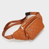 Women's Small All Seasons Pu Leather Solid Color Fashion Square Zipper Fanny Pack main image 6