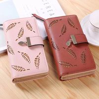 Women's Spring&summer Pu Leather Geometric Vintage Style Square Zipper Buckle Long Wallet main image 3