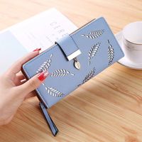 Women's Spring&summer Pu Leather Geometric Vintage Style Square Zipper Buckle Long Wallet sku image 2