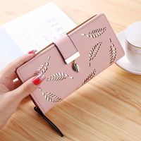 Women's Spring&summer Pu Leather Geometric Vintage Style Square Zipper Buckle Long Wallet sku image 4
