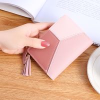 Women's Spring&summer Pu Leather Color Block Fashion Square Zipper Buckle Coin Purse sku image 3