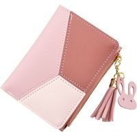Women's Spring&summer Pu Leather Color Block Fashion Square Zipper Buckle Coin Purse main image 3