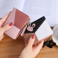 Women's Spring&summer Pu Leather Color Block Fashion Square Zipper Buckle Coin Purse main image 1