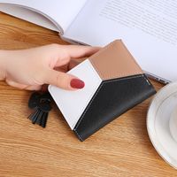 Women's Spring&summer Pu Leather Color Block Fashion Square Zipper Buckle Coin Purse sku image 2