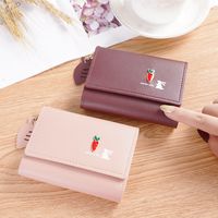 Women's Spring&summer Pu Leather Cartoon Cute Square Zipper Buckle Small Wallet main image 4