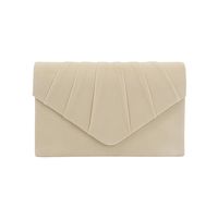 Yellow Red Light Grey Plush Solid Color Square Clutch Evening Bag main image 4
