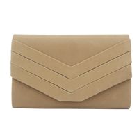 White Yellow Red Flannel Chevron Square Clutch Evening Bag main image 5