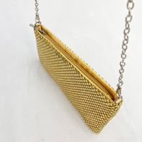 Gold Silver Metal Geometric Solid Color Square Evening Bags main image 5