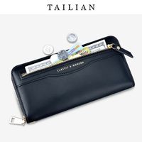 Women's Spring&summer Pu Leather Solid Color Fashion Square Zipper Long Wallet main image 3