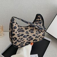 Women's Small All Seasons Pu Leather Zebra Leopard Fashion Square Zipper Underarm Bag main image 4