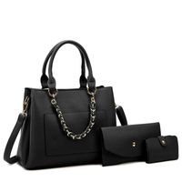 Women's Medium Pu Leather Fashion Bag Sets sku image 3
