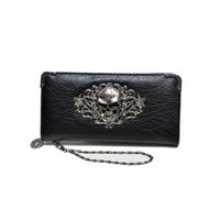 Unisex Small All Seasons Pu Leather Solid Color Punk Square Zipper Clutch Bag main image 4