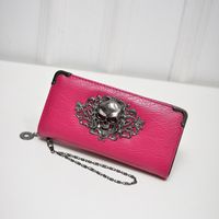 Unisex Small All Seasons Pu Leather Solid Color Punk Square Zipper Clutch Bag sku image 4
