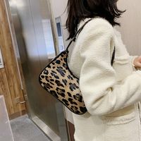 Women's Small All Seasons Pu Leather Zebra Leopard Fashion Square Zipper Underarm Bag main image 3