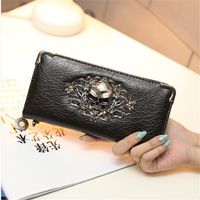 Unisex Small All Seasons Pu Leather Solid Color Punk Square Zipper Clutch Bag main image 3