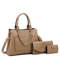 Women's Medium Pu Leather Fashion Bag Sets sku image 1