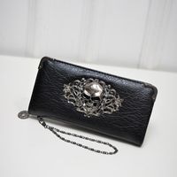 Unisex Small All Seasons Pu Leather Solid Color Punk Square Zipper Clutch Bag sku image 2