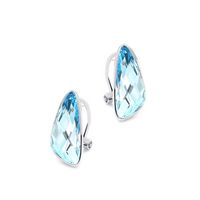 Simple Style Asymmetrical Alloy Plating Artificial Crystal Drop Earrings 1 Pair sku image 2