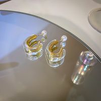 Boucles D&#39;oreilles Acryliques Transparentes Irrégulières De Mode En Gros sku image 55