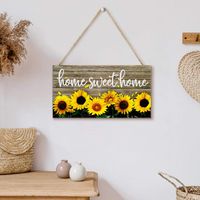 Pastoral Sunflower Wood Hanging Ornaments main image 4