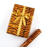 Birthday Cute Cow Pattern Zebra Tiger Skin Coated Paper Party Gift Wrapping Supplies sku image 2