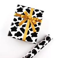 Birthday Cute Cow Pattern Zebra Tiger Skin Coated Paper Party Gift Wrapping Supplies sku image 1
