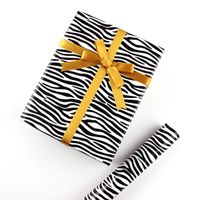 Geburtstag Süß Kuh-muster Zebra Tigerhaut Beschichtetes Papier Gruppe Zubehör Für Geschenkverpackungen sku image 5