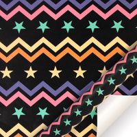 Birthday Retro Star Stripe Paper Party Gift Wrapping Supplies sku image 1
