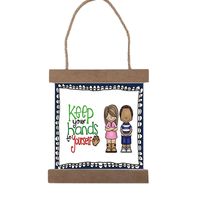 Back To School Cartoon Letter Wood Party Hanging Ornaments sku image 3