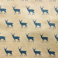 Christmas Cute Christmas Tree Elk Kraft Paper Party Gift Wrapping Supplies sku image 2