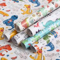Children's Day Cute Dinosaur Paper Party Gift Wrapping Supplies main image 1