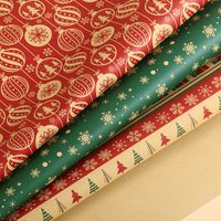 Christmas Retro Christmas Tree Elk Paper Party Gift Wrapping Supplies main image 2