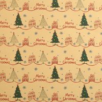 Christmas Retro Christmas Tree Elk Paper Party Gift Wrapping Supplies sku image 2