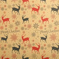 Christmas Retro Christmas Tree Elk Paper Party Gift Wrapping Supplies sku image 6