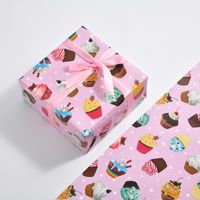 Children's Day Birthday Cute Animal Stripe Coated Paper Party Gift Wrapping Supplies sku image 3