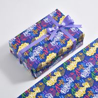 La Journée Des Enfants Date D'anniversaire Mignon Animal Bande Papier D'emballage Fête Fournitures D'emballage Cadeau sku image 6