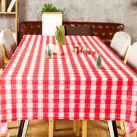 Birthday Pastoral Lattice Plastic Party Tablecloth main image 4