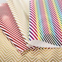 Birthday Fashion Stripe Paper Party Gift Wrapping Supplies main image 1