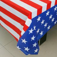 Independence Day Classical American Flag Peva Party Tablecloth main image 4