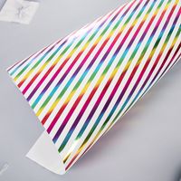 Birthday Fashion Stripe Paper Party Gift Wrapping Supplies main image 3