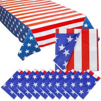 Independence Day Classical American Flag Peva Party Tablecloth main image 1