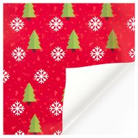 Christmas Cute Christmas Tree Santa Claus Coated Paper Party Gift Wrapping Supplies sku image 4