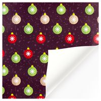 Christmas Cute Christmas Tree Santa Claus Coated Paper Party Gift Wrapping Supplies sku image 3