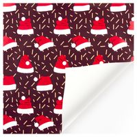 Christmas Cute Christmas Tree Santa Claus Coated Paper Party Gift Wrapping Supplies sku image 12