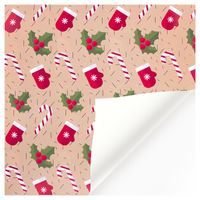 Christmas Cute Christmas Tree Santa Claus Coated Paper Party Gift Wrapping Supplies sku image 1