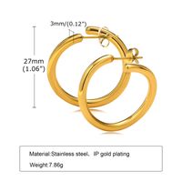 Fashion Solid Color Stainless Steel Earrings Plating Stainless Steel Earrings main image 5