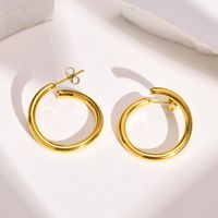 Fashion Solid Color Stainless Steel Earrings Plating Stainless Steel Earrings main image 1