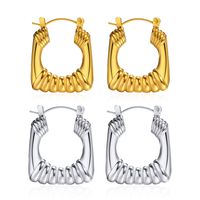 Fashion U Shape Stainless Steel Earrings Plating Stainless Steel Earrings main image 3