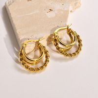 Fashion Solid Color Stainless Steel Earrings Plating Stainless Steel Earrings main image 1